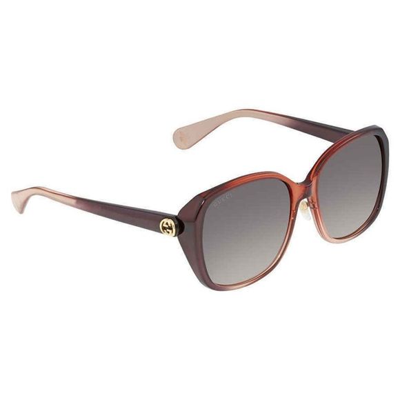 NEW Gucci Grey Round Women's Sunglasses